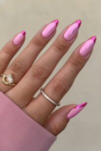 Glittery nail unicorn nails